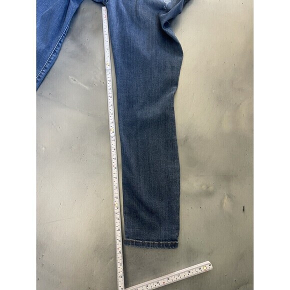 Judy Blue Distressed Skinny Fit Jeans with Leopard Print Patch Sz 11/30 Stretchy - Picture 7 of 7